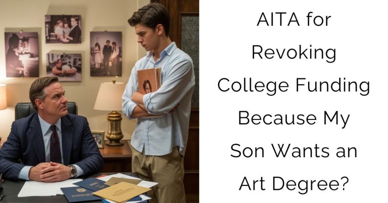 AITA for Revoking College Funding Because My Son Wants an Art Degree?