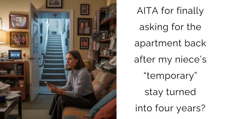 AITA for finally asking for the apartment back after my niece’s “temporary” stay turned into four years?