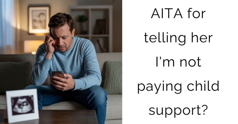 AITA for telling her I’m not paying child support?