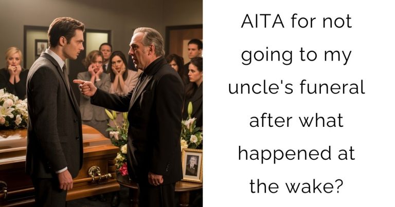AITA for not going to my uncle’s funeral after what happened at the wake?