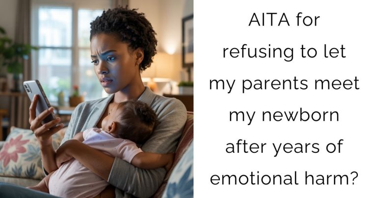 AITA for refusing to let my parents meet my newborn after years of emotional harm?