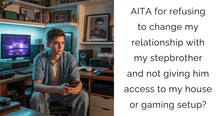 AITA for refusing to change my relationship with my stepbrother and not giving him access to my house or gaming setup?