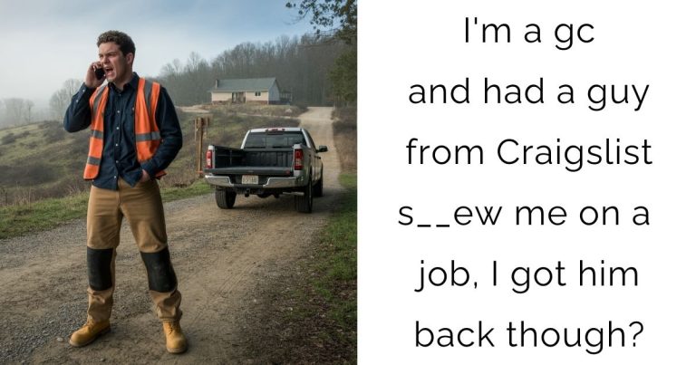 I’m a gc and had a guy from Craigslist s__ew me on a job, I got him back though?