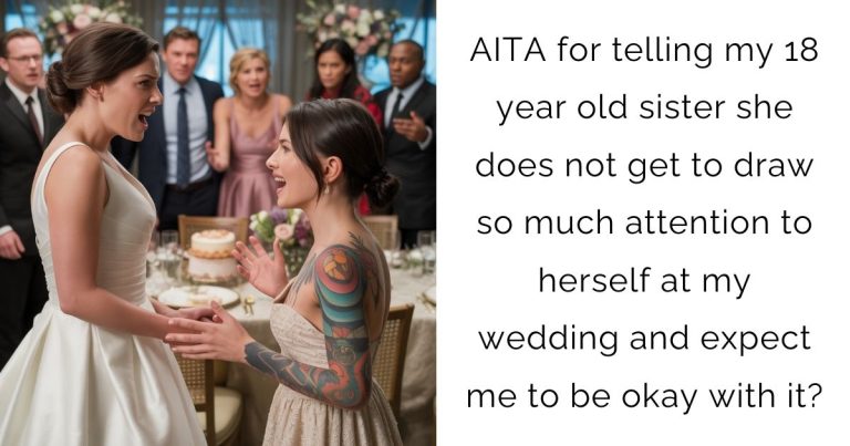 AITA for telling my 18 year old sister she does not get to draw so much attention to herself at my wedding and expect me to be okay with it?