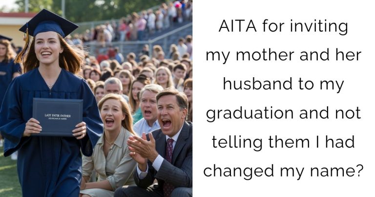 AITA for inviting my mother and her husband to my graduation and not telling them I had changed my name?
