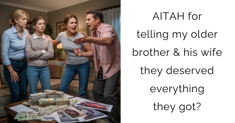 AITAH for telling my older brother & his wife they deserved everything they got?