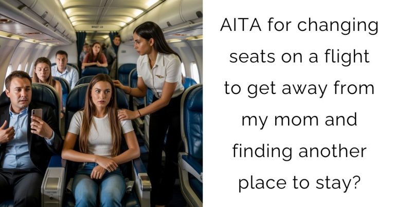 AITA for changing seats on a flight to get away from my mom and finding another place to stay?