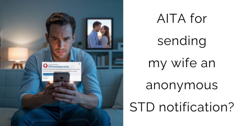 AITA for sending my wife an anonymous STD notification?