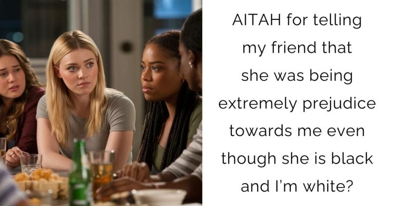 AITAH for telling my friend that she was being extremely prejudice towards me even though she is black and I’m white?