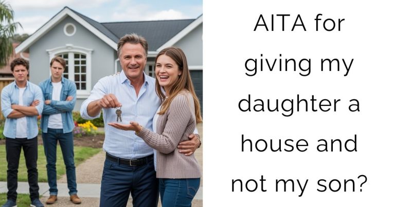 AITA for giving my daughter a house and not my son?