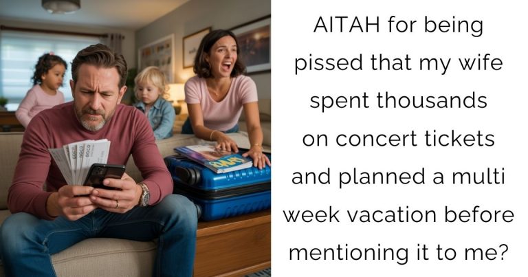 AITAH for being pissed that my wife spent thousands on concert tickets and planned a multi week vacation before mentioning it to me?