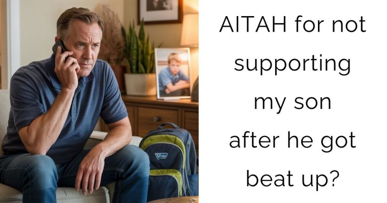 AITAH for not supporting my son after he got beat up?
