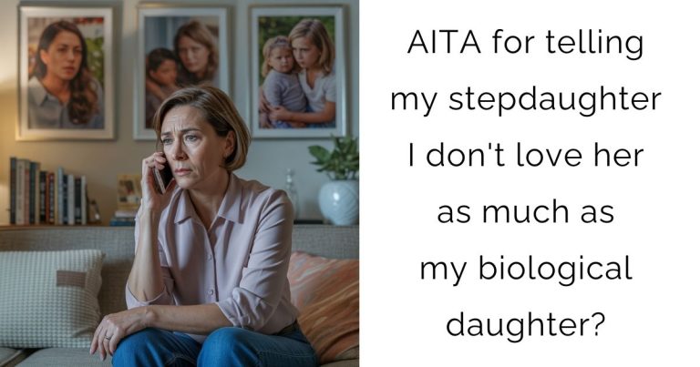 AITA for telling my stepdaughter I don’t love her as much as my biological daughter?