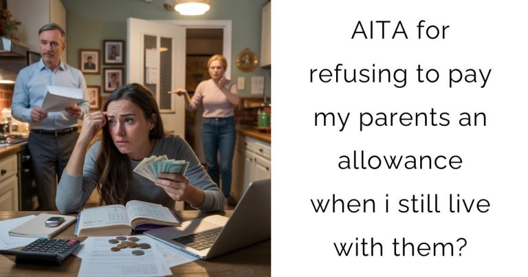 AITA for refusing to pay my parents an allowance when i still live with them?