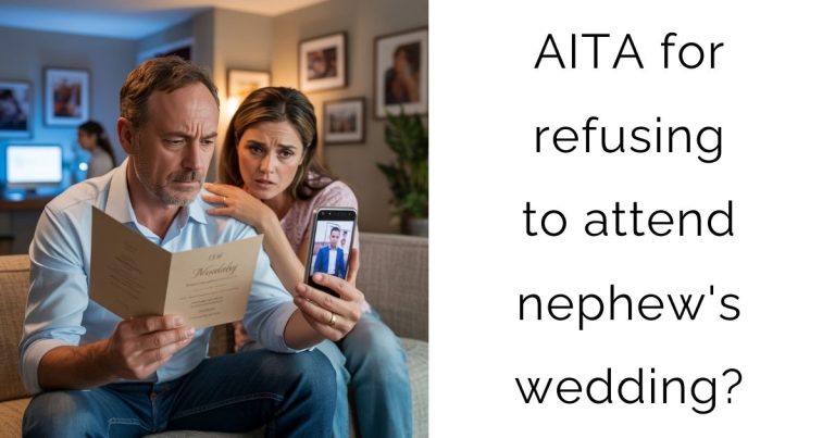 AITA for refusing to attend nephew’s wedding?