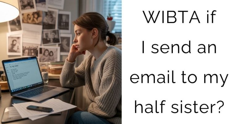 WIBTA if I send an email to my half sister?