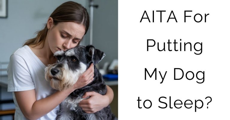 AITA For Putting My Dog to Sleep?