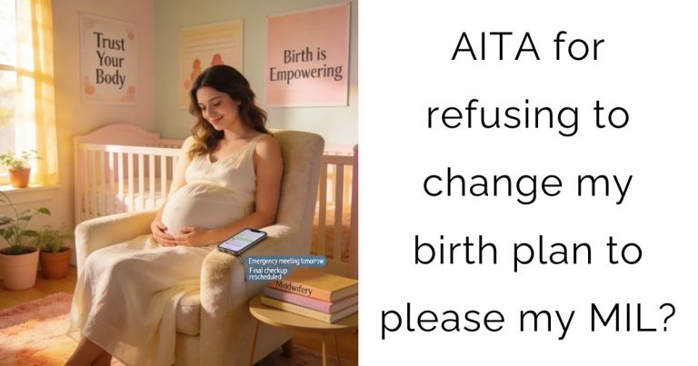 AITA for refusing to change my birth plan to please my MIL?