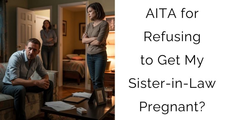 AITA for Refusing to Get My Sister-in-Law Pregnant?