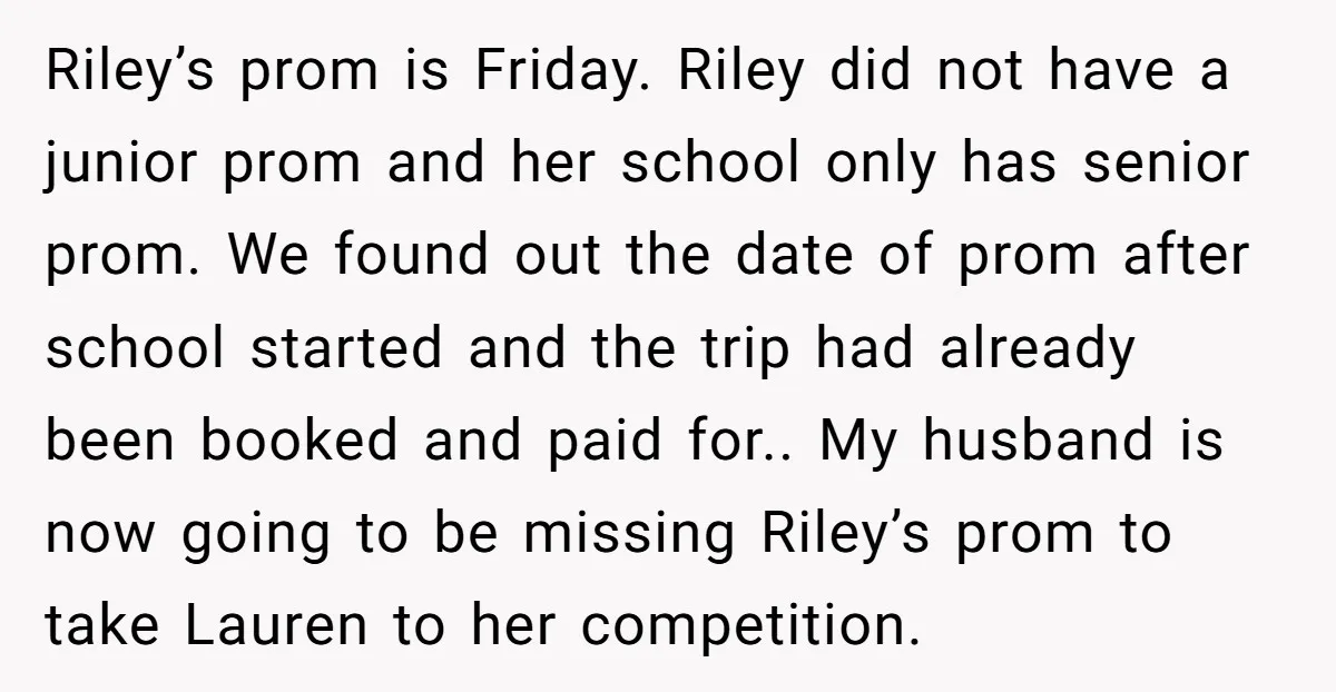 Riley’s prom is Friday. Riley did not have a junior prom and her school only has senior prom. We found out the date of prom after school started and the...