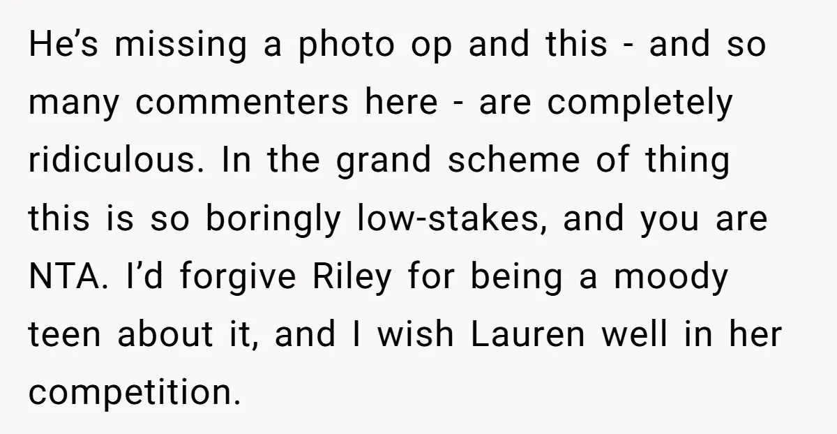 He’s missing a photo op and this - and so many commenters here - are completely ridiculous. In the grand scheme of thing this is so boringly low-stakes, and you...