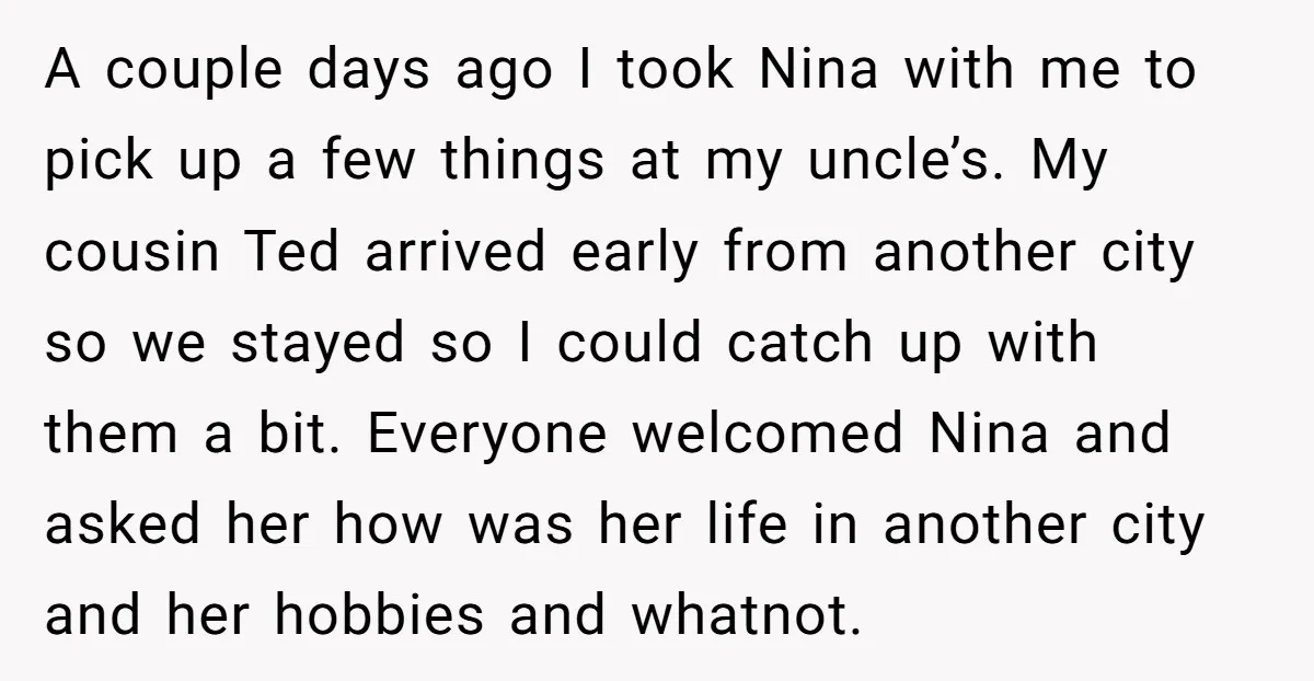 A couple days ago I took Nina with me to pick up a few things at my uncle’s. My cousin Ted arrived early from another city so we stayed so...