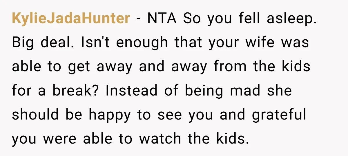 KylieJadaHunter − NTA So you fell asleep. Big deal. Isn't enough that your wife was able to get away and away from the kids for a break? Instead of being...