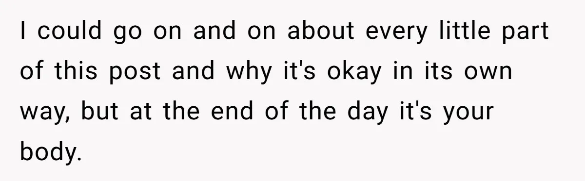 I could go on and on about every little part of this post and why it's okay in its own way, but at the end of the day it's your...