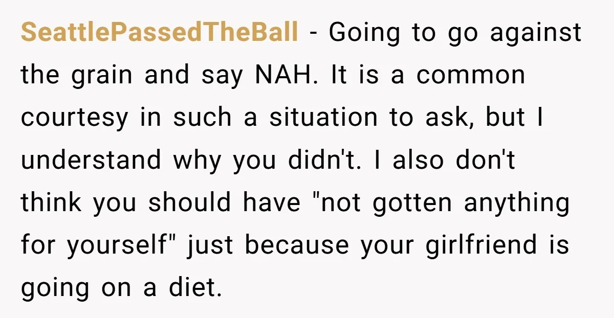 SeattlePassedTheBall - Going to go against the grain and say NAH. It is a common courtesy in such a situation to ask, but I understand why you didn't. I also...