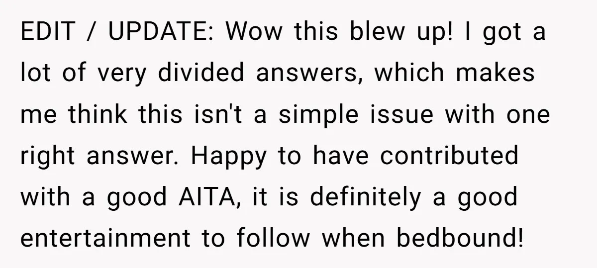 EDIT / UPDATE: Wow this blew up! I got a lot of very divided answers, which makes me think this isn't a simple issue with one right answer. Happy to...