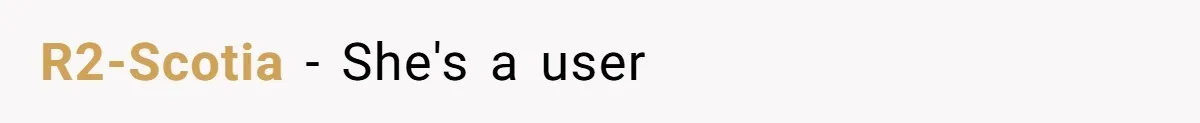R2-Scotia − She's a user