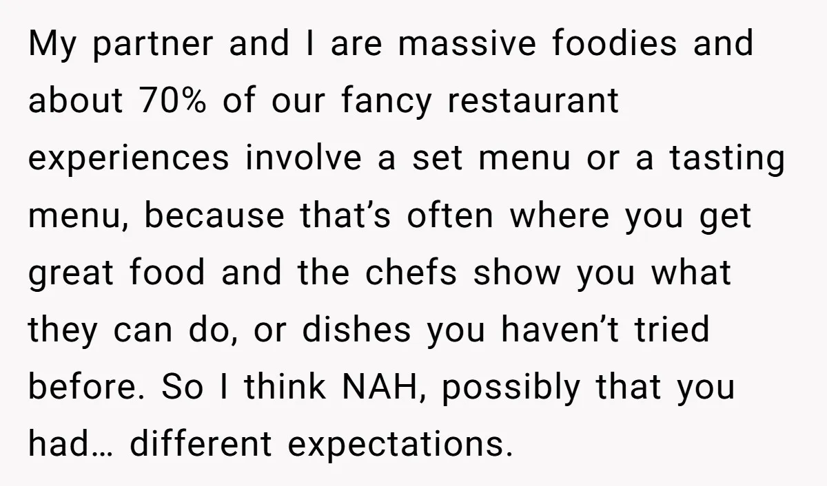 My partner and I are massive foodies and about 70% of our fancy restaurant experiences involve a set menu or a tasting menu, because that’s often where you get great...