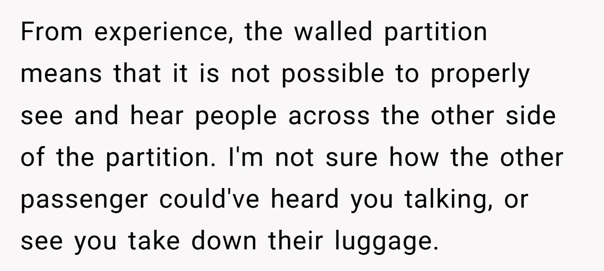 From experience, the walled partition means that it is not possible to properly see and hear people across the other side of the partition. I'm not sure how the other...
