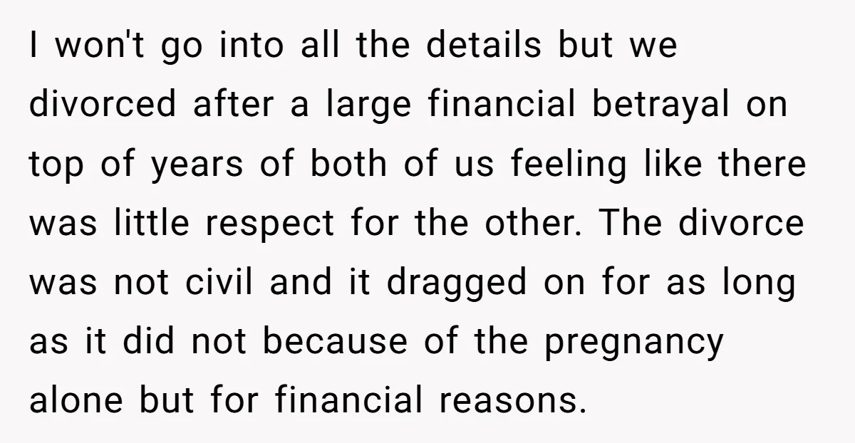 I won't go into all the details but we divorced after a large financial betrayal on top of years of both of us feeling like there was little respect for...
