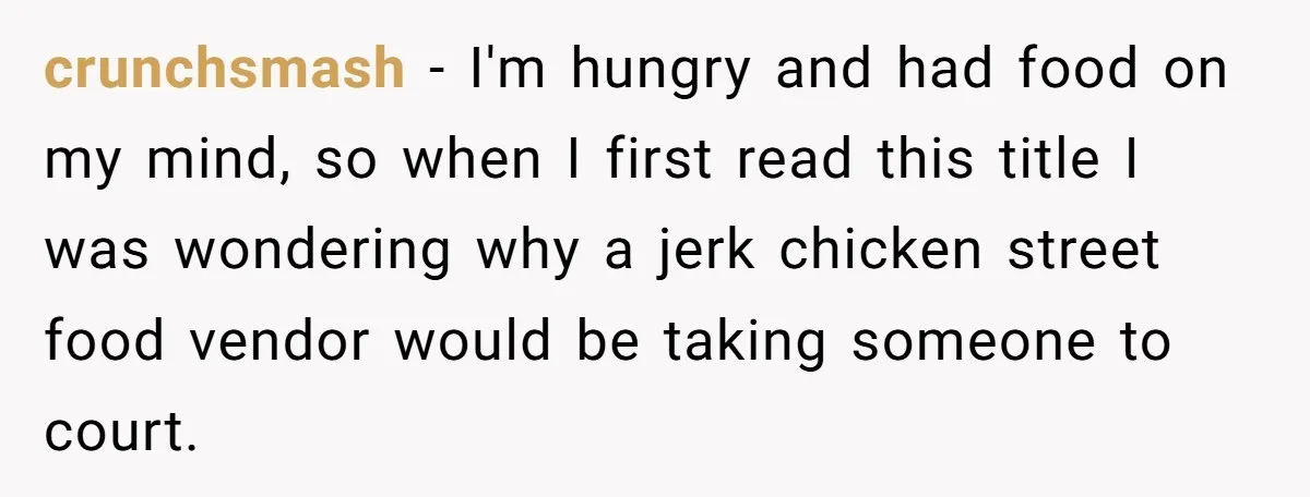 crunchsmash − I'm hungry and had food on my mind, so when I first read this title I was wondering why a jerk chicken street food vendor would be taking...
