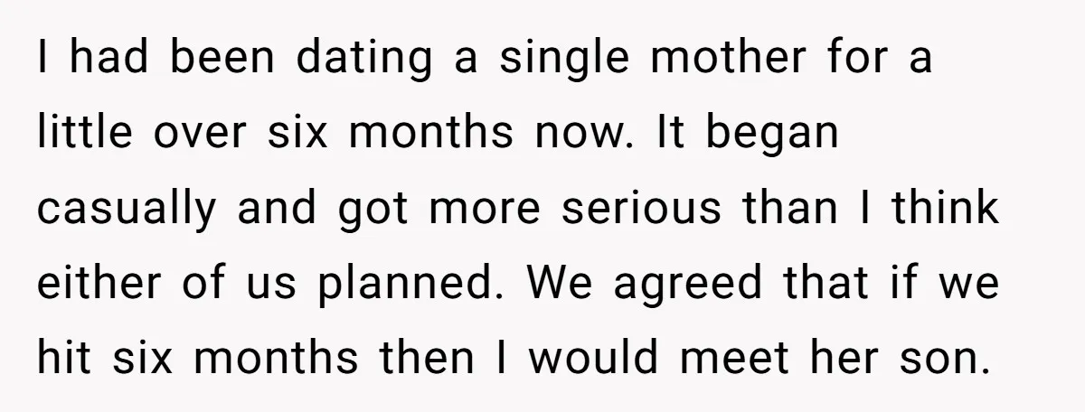 I had been dating a single mother for a little over six months now. It began casually and got more serious than I think either of us planned. We agreed...