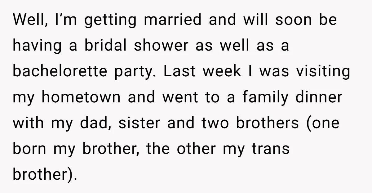 Well, I’m getting married and will soon be having a bridal shower as well as a bachelorette party. Last week I was visiting my hometown and went to a family...