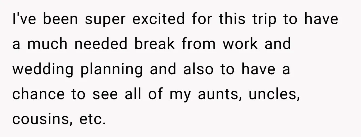 I've been super excited for this trip to have a much needed break from work and wedding planning and also to have a chance to see all of my aunts,...