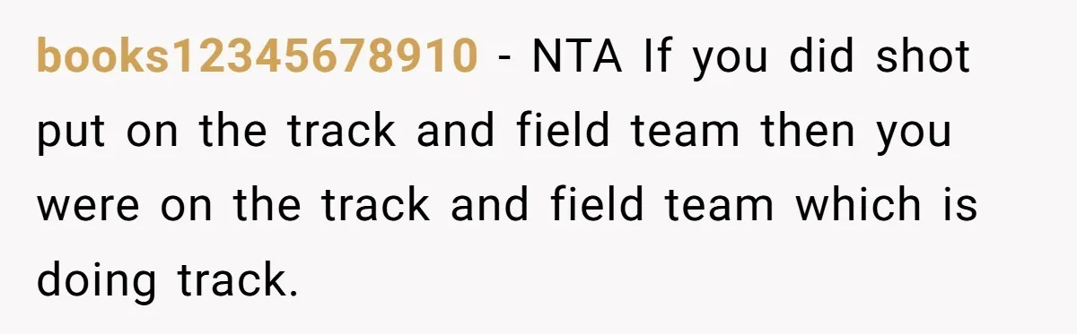 books12345678910 − NTA If you did shot put on the track and field team then you were on the track and field team which is doing track.
