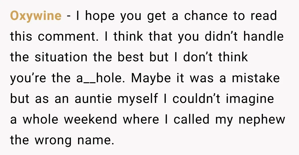 Oxywine - I hope you get a chance to read this comment. I think that you didn’t handle the situation the best but I don’t think you’re the a__hole. Maybe...