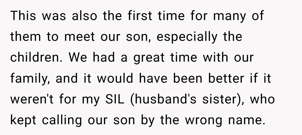 This was also the first time for many of them to meet our son, especially the children. We had a great time with our family, and it would have been...