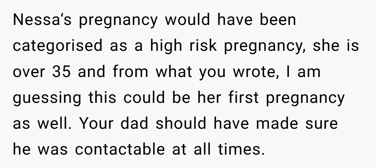 Nessa‘s pregnancy would have been categorised as a high risk pregnancy, she is over 35 and from what you wrote, I am guessing this could be her first pregnancy as...