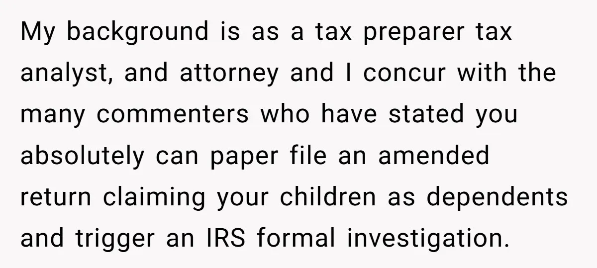 My background is as a tax preparer tax analyst, and attorney and I concur with the many commenters who have stated you absolutely can paper file an amended return claiming...