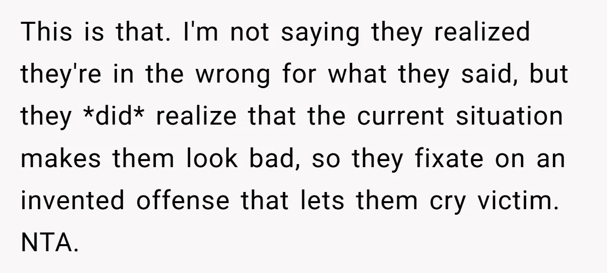 This is that. I'm not saying they realized they're in the wrong for what they said, but they *did* realize that the current situation makes them look bad, so they...