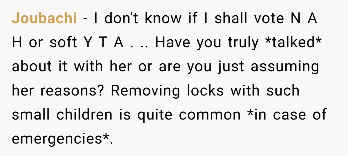 Joubachi − I don't know if I shall vote N A H or soft Y T A . .. Have you truly *talked* about it with her or are you...
