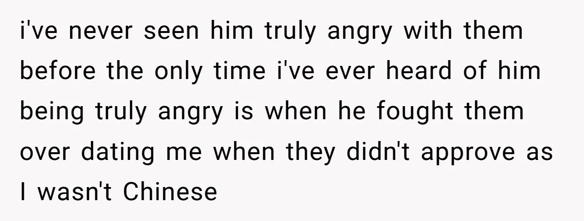 i've never seen him truly angry with them before the only time i've ever heard of him being truly angry is when he fought them over dating me when they...