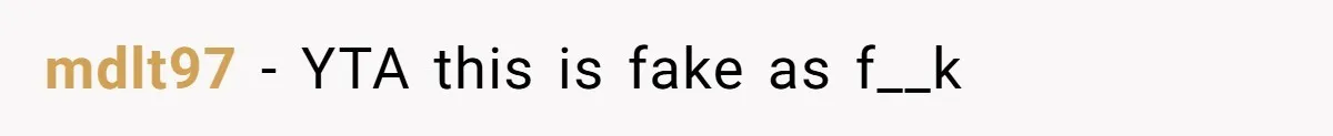 mdlt97 - YTA this is fake as f__k