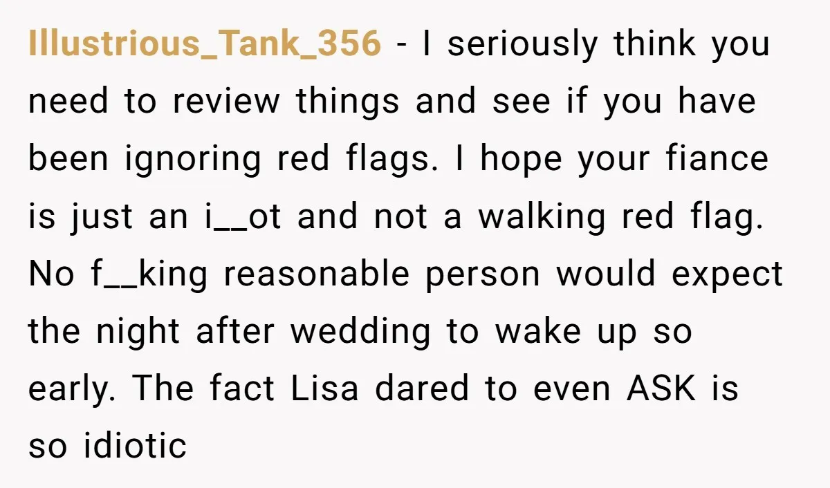 Illustrious_Tank_356 - I seriously think you need to review things and see if you have been ignoring red flags. I hope your fiance is just an i__ot and not a...