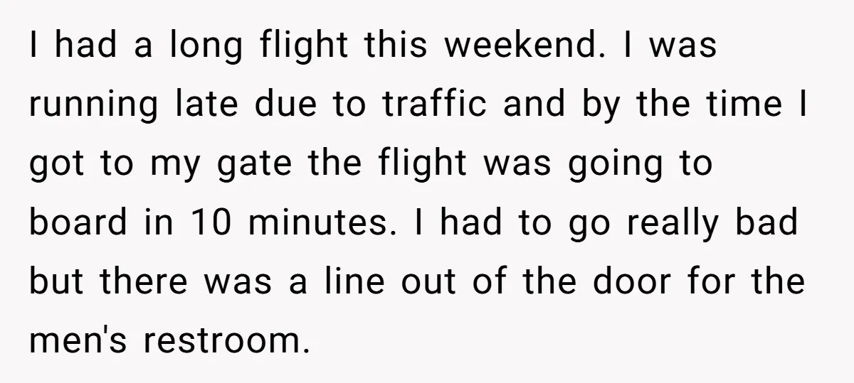 I had a long flight this weekend. I was running late due to traffic and by the time I got to my gate the flight was going to board in...