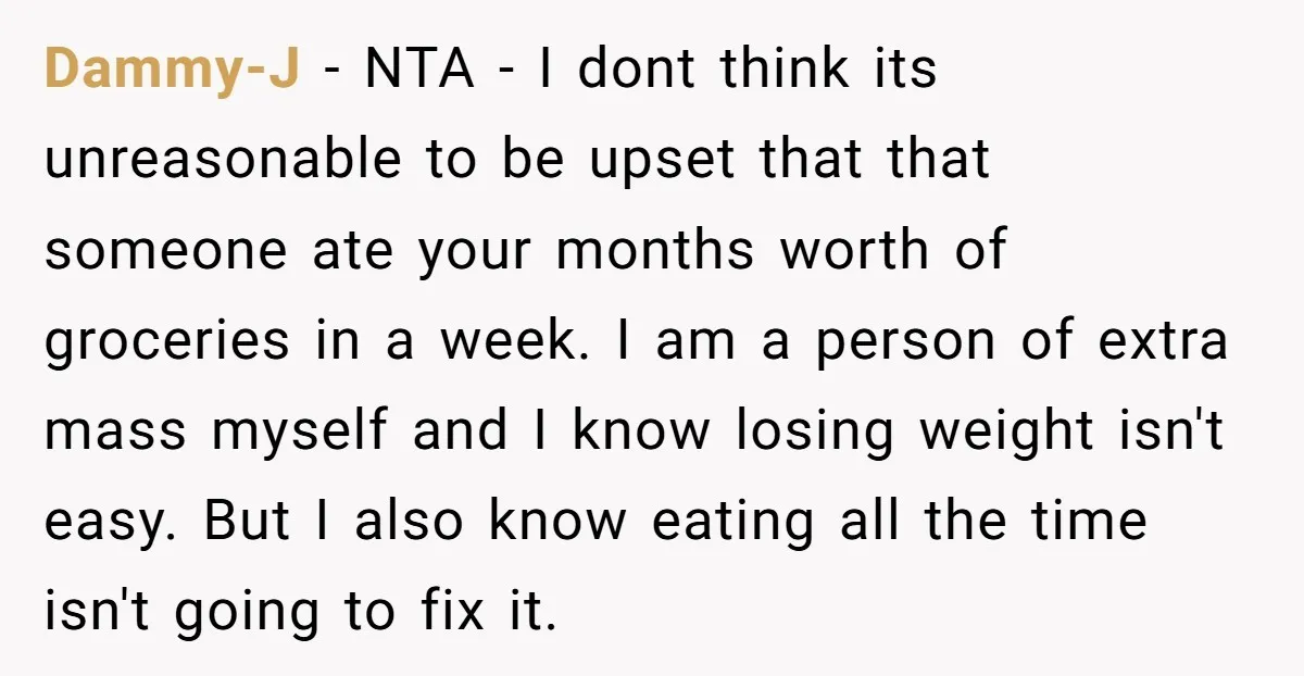 Dammy-J − NTA - I dont think its unreasonable to be upset that that someone ate your months worth of groceries in a week. I am a person of extra...